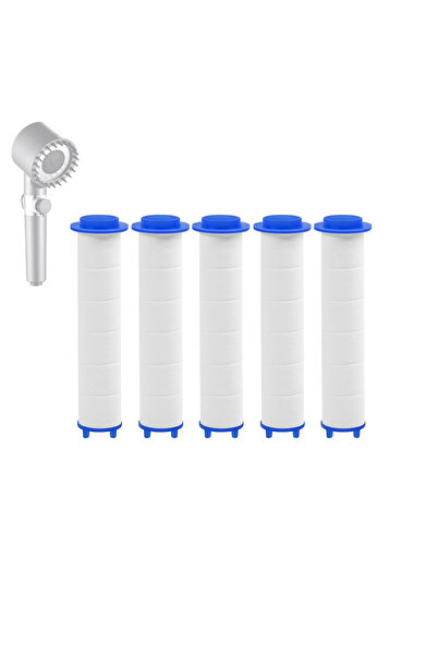 NEXTLY Set 5 filtre para dus NEXTLY, bumbac PP, 3 straturi, purificare apa, 8...