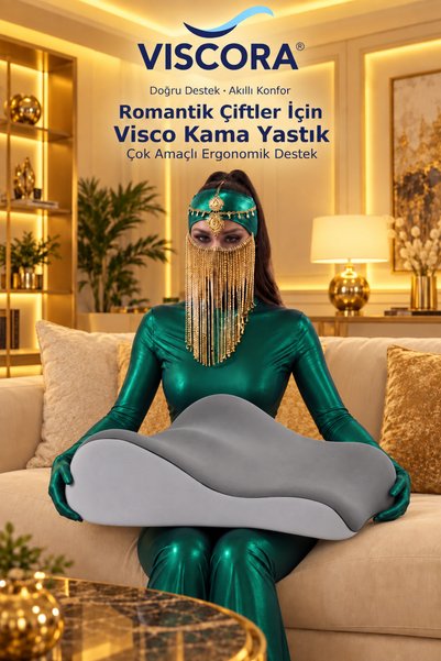 VISCORA Romantic Çiftler İçin Visco Kama Yastık – İlişki Pozisyonları ve Çok ...