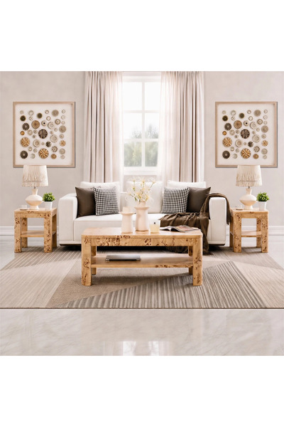 Midas Furniture LUNEXA COFFEE TABLE SET - BEIGE