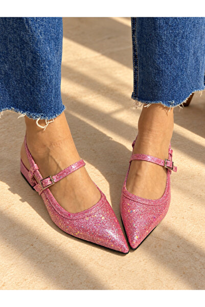 irmona Amore Pink Silvery 3 cm Short Heel Strappy Sandals Shoes