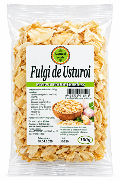Natural Seeds Product Usturoi fulgi uscati 100g