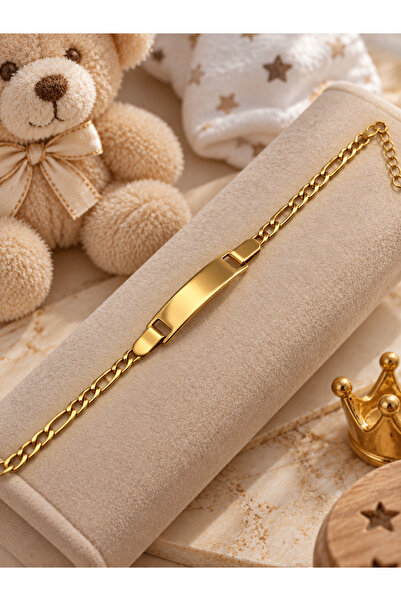 Satürn Silver Kuyumculuk Kişiye Özel İsim Yazılı Bebek, Çocuk Künyesi – Gold ...