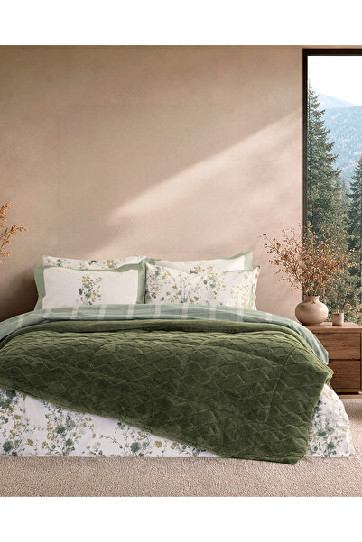 Nima Home Κουβέρτα/Πάπλωμα Ημίδιπλο 180x240 - Snug Dark Green