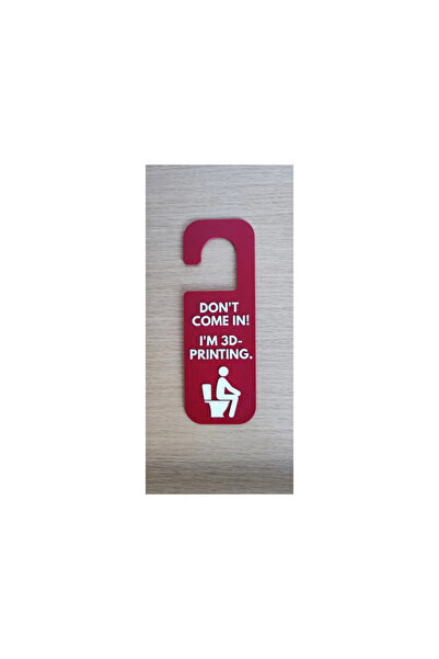 DU&ER Ornament amuzant pentru ușa de la baie – Semn decorativ distractiv pent...