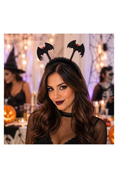 OEM Coronita de Halloween cu Blana si Lilieci – Accesoriu de Păr Statement pe...