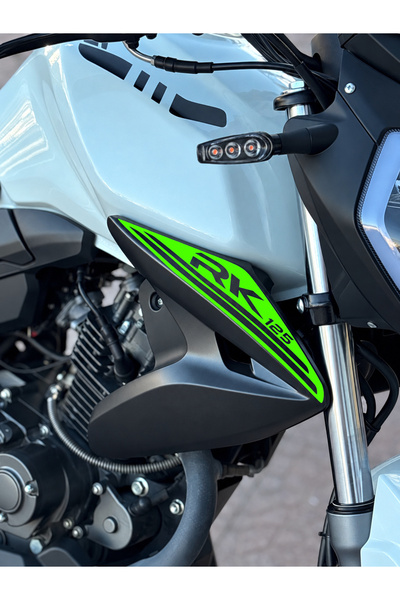 Banxtre RKS RK125 için Yan Drenajlara Uyumlu RK 125 Sticker Etiket (Sağ ve Sol)