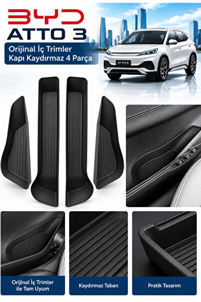 MeyZone Organizator interior pentru uși compatibil cu Byd Atto 3, set de orna...