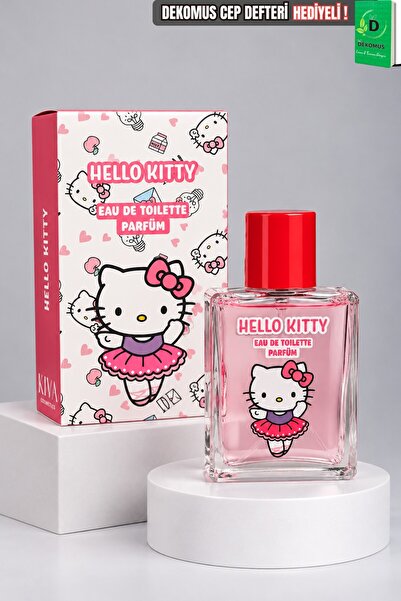 Hello Kitty Licensed Perfume 50 ml Dekomus Pocket Notebook with Gift
