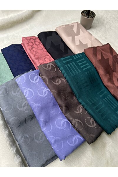shalby Hijab Jacquard Satin Shawl Set of 10