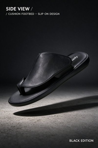 AllMart Arabia Premium Men Toe Ring Sandals Traditional Arabic Slippers Soft ...