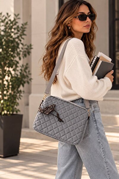 MENUSE ÇANTA Women's Shoulder Bag 40X30X5 cm – Stylish and Convenient Bag for...