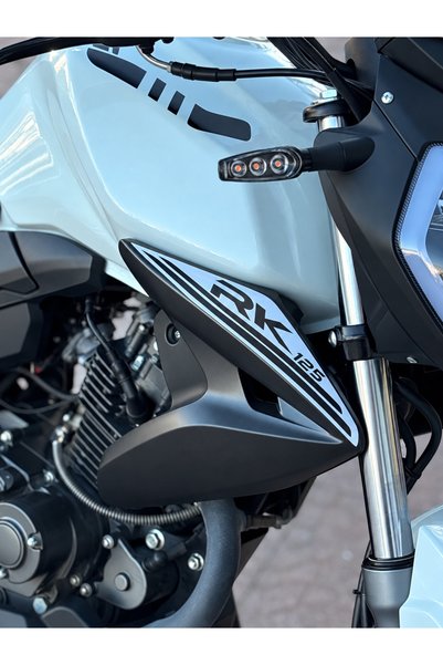 Banxtre RKS RK125 için Yan Drenajlara Uyumlu RK 125 Sticker Etiket (Sağ ve Sol)