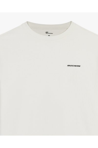 SKECHERS M Oversize Essential Heavy Beyaz Erkek T-Shirt S2620191-3855
