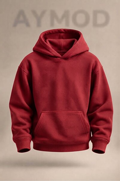 AYMOD yeni Sezon - Unisex Erkek/Kadın Pamuklu Oversize Kapüşonlu Sweatshir