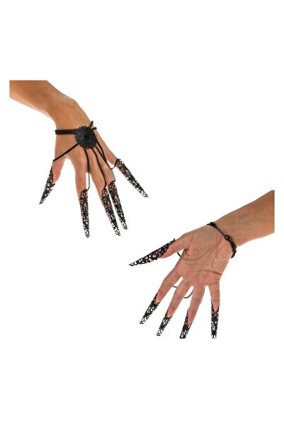 OEM Accesoriu Deghizare Gothic Manusa Metalica Neagra – Accesoriu de Deghizar...