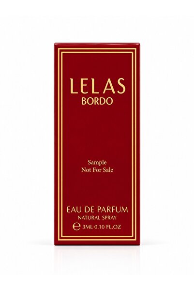 Lelas Bordo Unisex Parfüm EDP 3 ML Tester – Oryantal Çiçeksi Kalıcı Koku