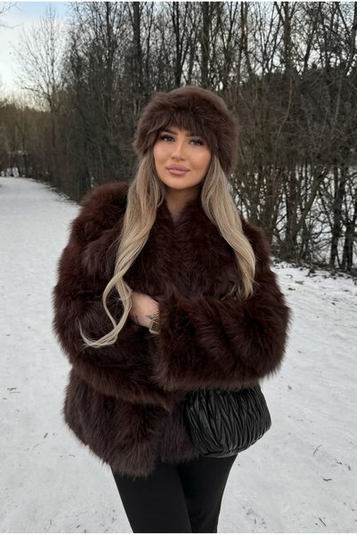 WOHOME Women's Plush Bucket Hat Winter Faux Fur