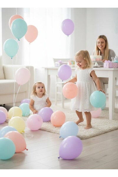 Generic Brand 100 Pieces 12 Inch Macaron Pastel Balloons in Assorted Colors |...