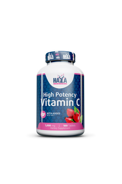 haya labs Vitamina C înaltă 1.000mg cu Măceșe 100 comprimate.