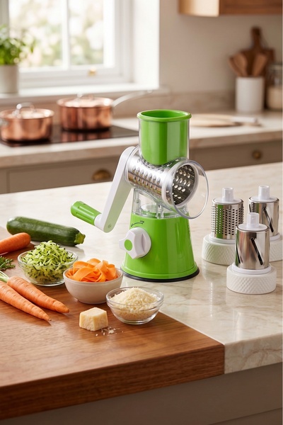 Primo Plus Multi-Function Rotary Grater Vegetable Cutter
