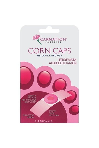 CARNATION VICAN Corn Caps Επιθέματα Αφαίρεσης Κάλων με Σαλικυλικό Οξύ, 5τεμ