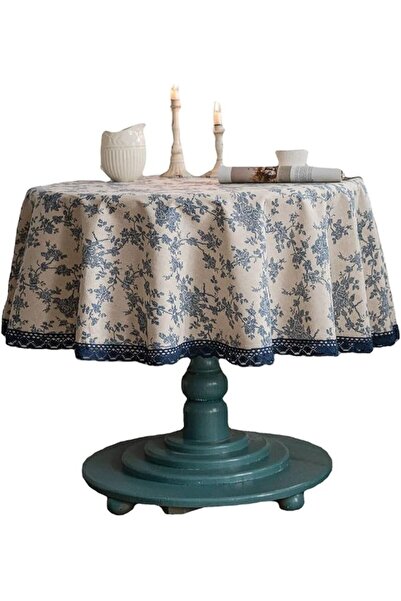 Yelajoy Round Tablecloth,Vintage Bohemian Decorative Table Cover