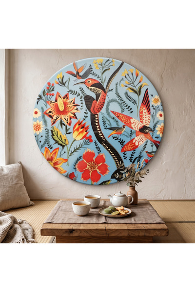 Artavessa Decorative Round Canvas Painting - Artcnvsovl14