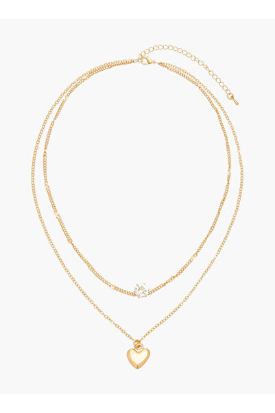 FAV Gloo Metal Layered Pendant Necklace