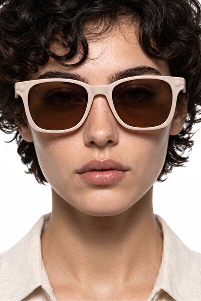 Bilge Karga Relsa Beige Brown Sunglasses