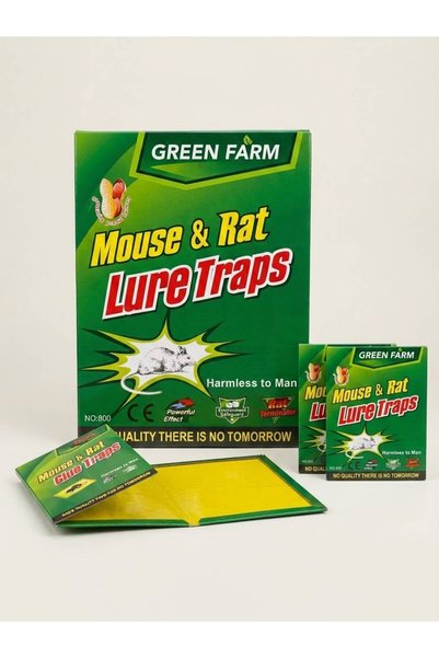 Generic Brand Mouse And Rat Glue Trap Yellow/Green (pack 0f 3)