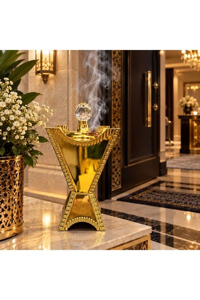Generic Premium Gold Steel Incense Burner