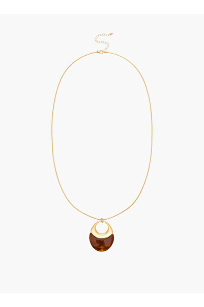 FAV Resin Necklace with Orbital Pendant