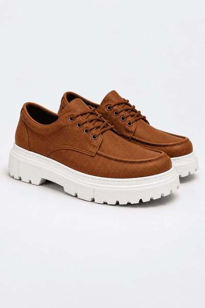 Aymood Jy-T13 Nova Lace-Up Leather Men's Casual Sports Classic Shoes Cbt - Tan