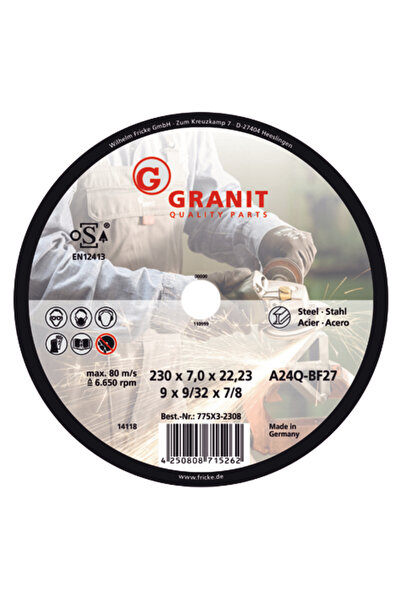 Granit Disc abraziv din oțel pentru granit de 230mm