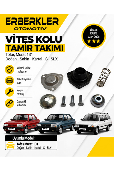 ERBERKLER Tofaş Murat 131 Doğan Şahin Kartal S Slx Vites Kolu Tamir Takımı