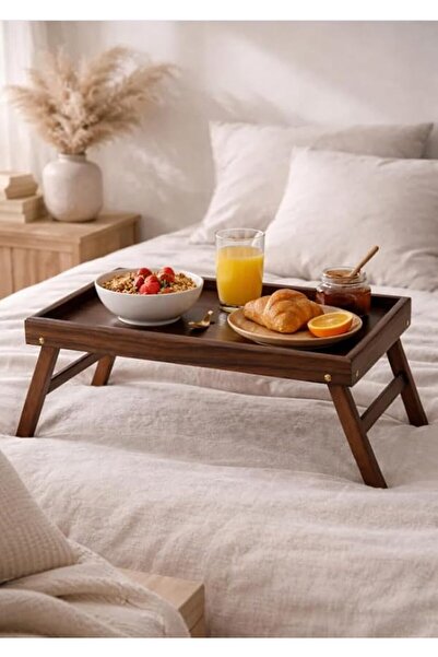Generic Pipshell Bamboo Bed Tray with Foldable Legs, Breakfast Tray for Couch...
