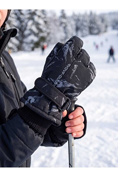 Aware Time 4-8 Years Old Girls' Waterproof Inflatable Snow Ski Gloves