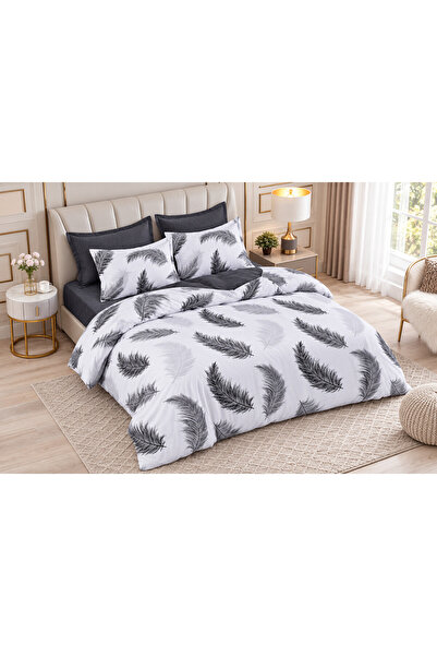 celhome Finet bedding, 6 pieces, fitted Stretchy 180x200 cm, duvet cover 200x...
