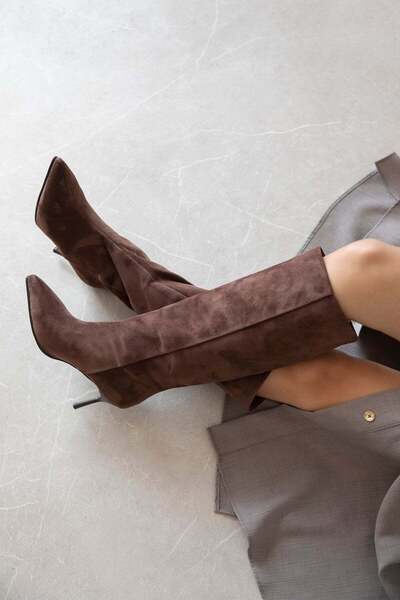 STRASWANS Clara Women's Suede Boots Brown