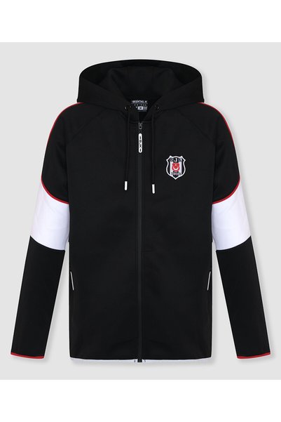 Kartal Yuvası BEŞİKTAŞ ERKEK KAPÜŞONLU FERMUARLI SWEATSHİRT 7627237