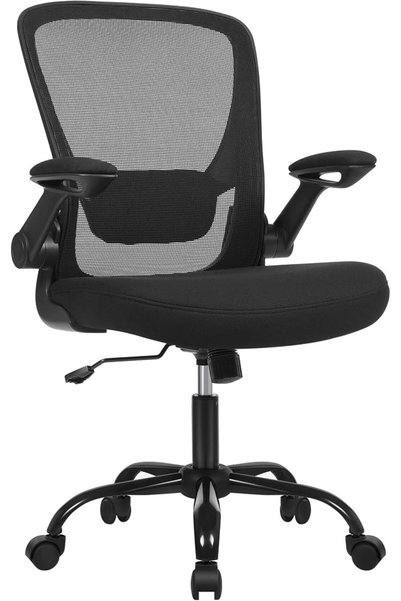 SONGMICS Office Mesh Chair, Ergonomic Swivel Chair, Lumbar and Head Support, ...