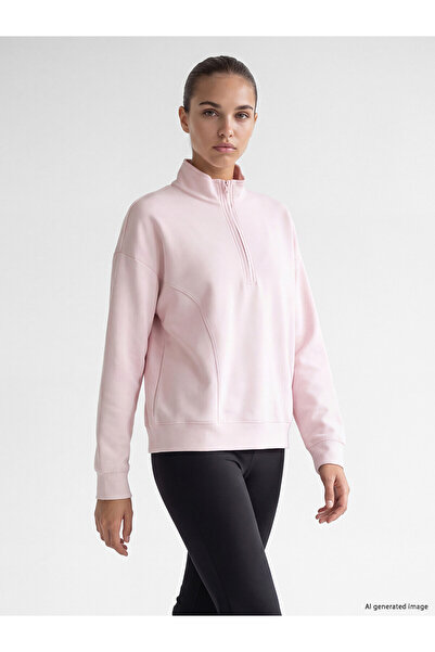 LC Waikiki Alita City Farkıyla Koor Sport Pink Interlock Plain Oversize Women...