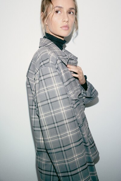 H&M Oversize Flanel Gömlek