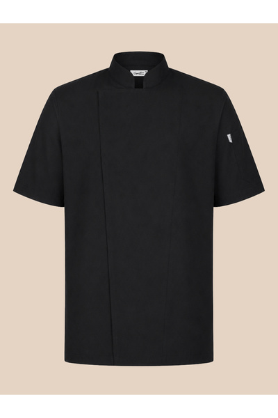 Signature Uniform Dayanıklı Premium Alpaka Kumaş Kruvaze Kısa Kol Kadın Şef C...