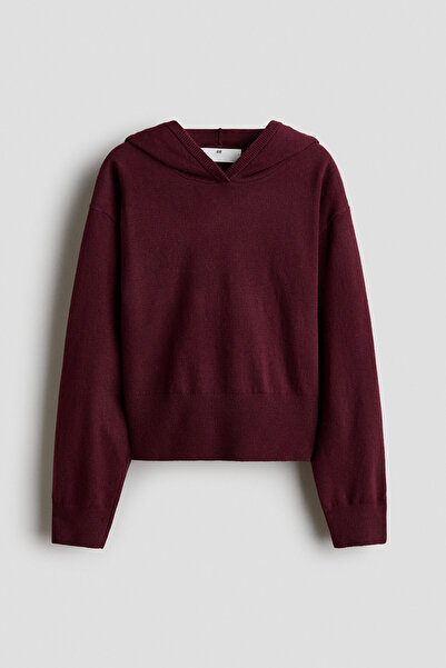 H&M Kapüşonlu Triko Üst