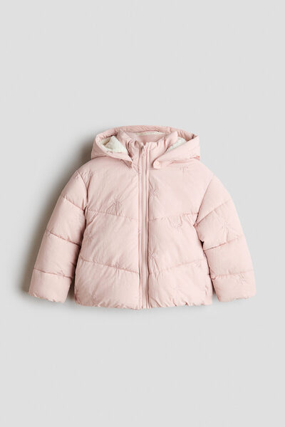 H&M İşlemeli Pofuduk Ceket