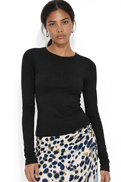 Hiccup Busem Slim Fit Cotton Jersey Blouse