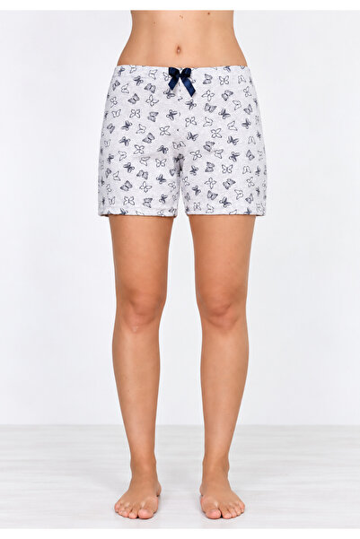 Serena Short damă, crem, imprimeu fluturi