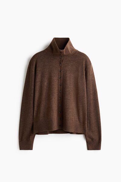 H&M Yarım Balıkçı Yakalı Hırka