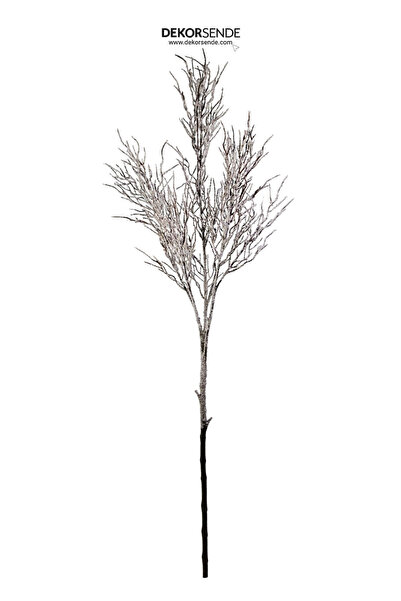 Dekorsende Yılbaşı Süsü Karlı ve Işıltılı Kır Dalı 105 cm